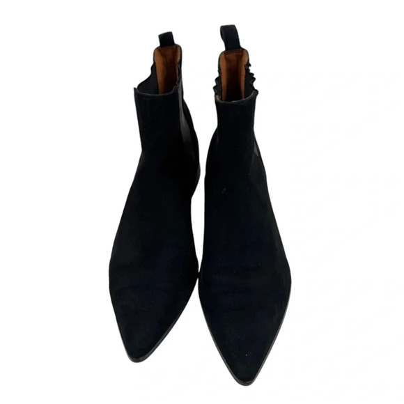 & Other Stories Black Suede Chelsea Bootie Size 39 US 9 - Picture 2 of 11
